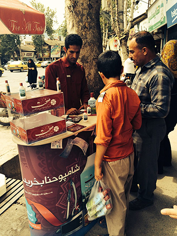 کمپین شامپو حنا صحت در تبلیغاتی استان گلستان