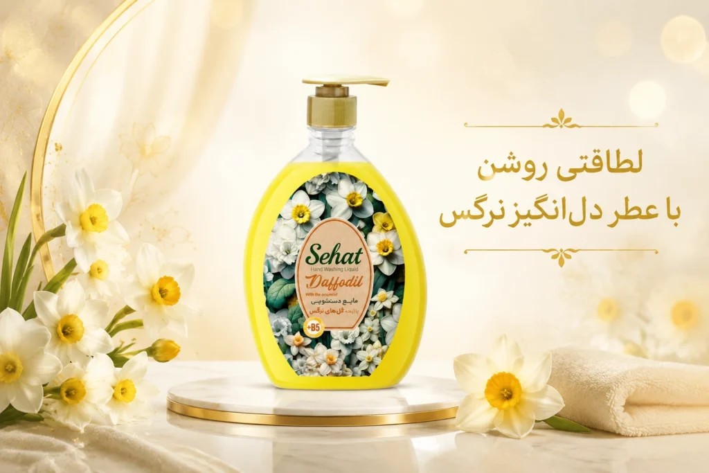 با مایع دستشویی شفاف نرگس صحت، عطر خاطرهانگیز و اصیل گل نرگس را به دستان خود هدیه دهید. فرمولاسیون خاص و مرطوب کننده برای تجربهی ای بی نظیر. با مایع دستشویی شفاف نرگس صحت، عطر خاطرهانگیز و اصیل گل نرگس را به دستان خود هدیه دهید. فرمولاسیون خاص و مرطوب کننده برای تجربهی ای بی نظیر.