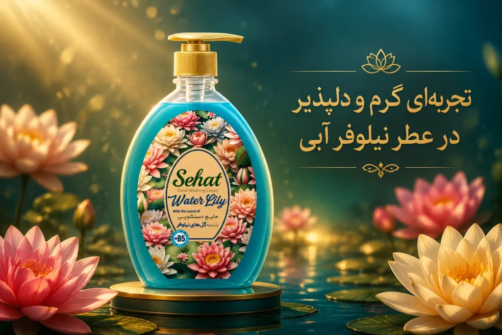 با مایع دستشویی شفاف نیلوفر صحت، آرامش و پاکی را به دستان خود هدیه دهید. رایحهای ملایم و دلنشین همراه با فرمول نرمکننده برای تجربهای متفاوت از پاکیزگی. با مایع دستشویی شفاف نیلوفر صحت، آرامش و پاکی را به دستان خود هدیه دهید. رایحهای ملایم و دلنشین همراه با فرمول نرمکننده برای تجربهای متفاوت از پاکیزگی.
