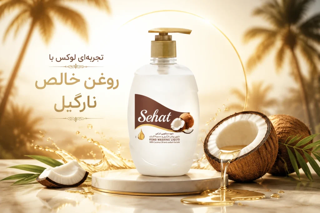 با قدرت روغن نارگیل طبیعی، سد دفاعی پوست دستان خود را بازسازی کنید. مایع دستشویی نارگیل صحت، ضمن پاک‌کنندگی ملایم، پوست خشک و آسیب‌دیده شما را عمیقاً تغذیه و ترمیم می‌کند.