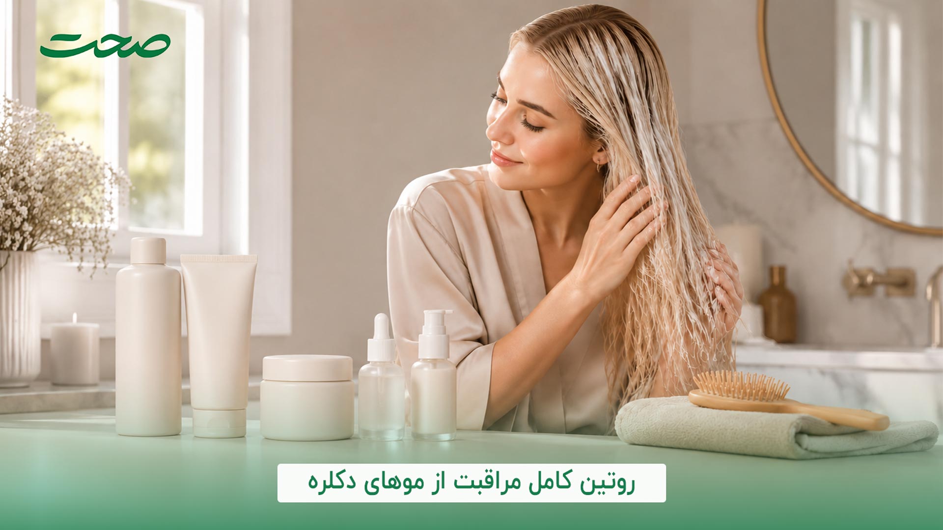 روتین مراقبت از موهای دکلره